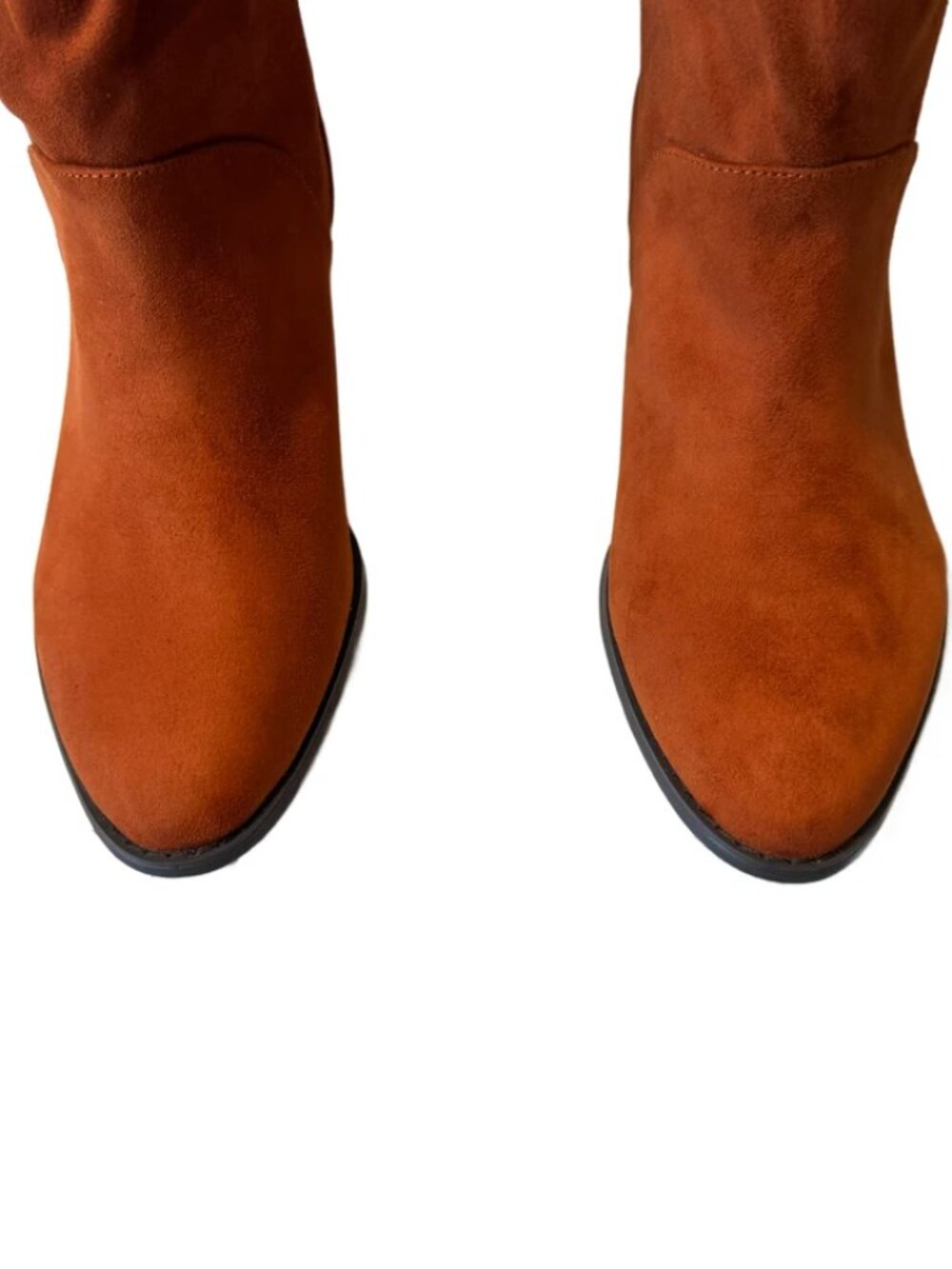 Women's Felicity Boots Size 11 Wide Mid-Calf Suede Copper 2" Heel NIB - Picture 7 of 12